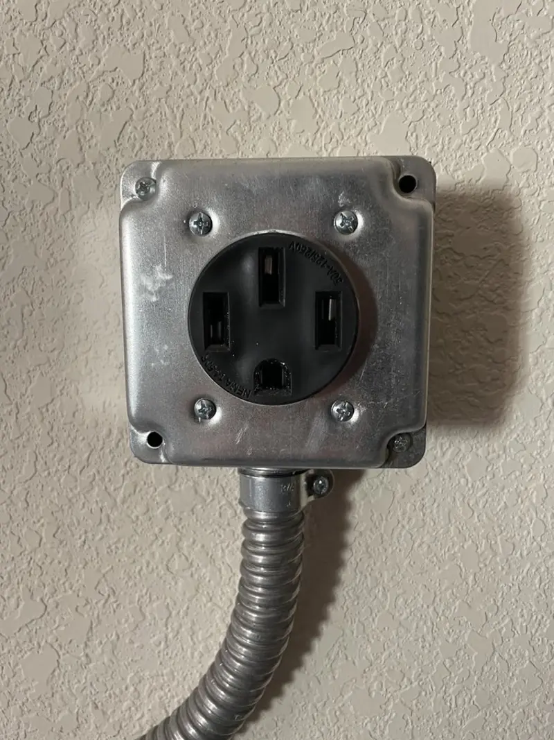 NEMA 14-50 outlet installed for Electrical Panel Upgrade in Monument